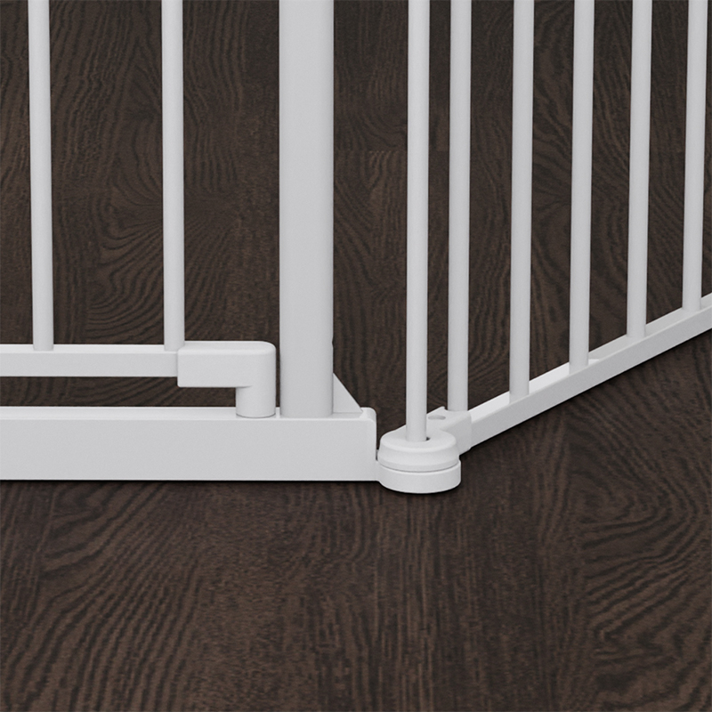 3035 3 Panel Easy Locking Metal Folding Child Safety Gate Fence