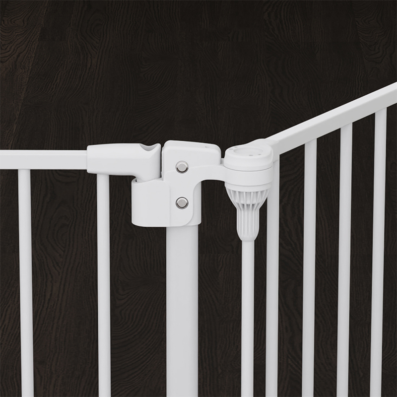 3035 3 Panel Easy Locking Metal Folding Child Safety Gate Fence